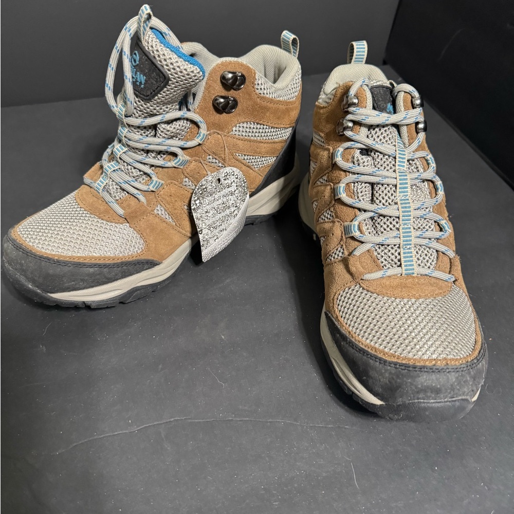 Magellan Outdoors Brown and Gray Lace Up Boots